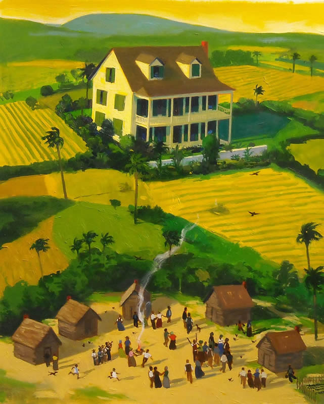 Tropical Farm illustration by James Ransome